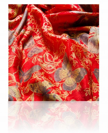 Палантин Женский S-BUTTER.GRAFITI/RED